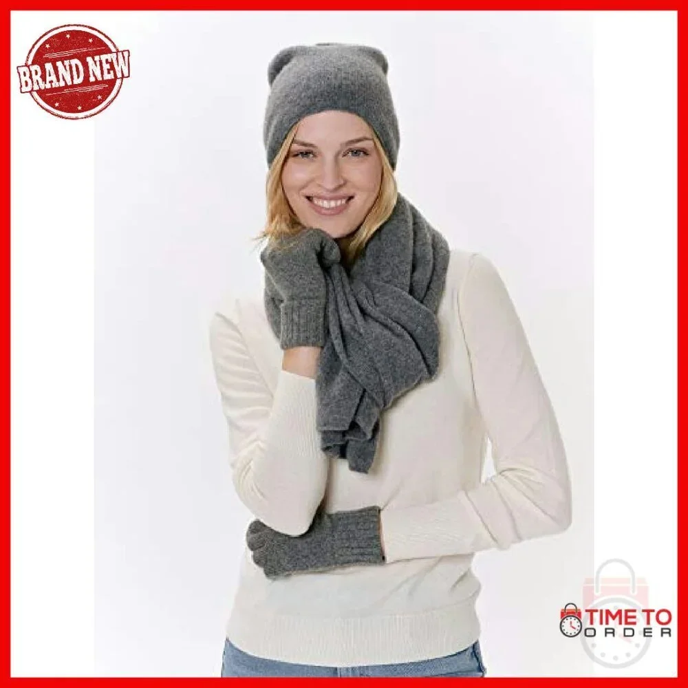 100% Cashmere Winter Scarf for Women - 20x68 Inches - OEKO-TEX Certified